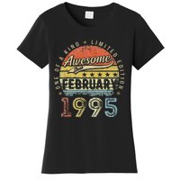 28th Birthday Gift Awesome Since February 1995 28 Year Old Cute Women's T-Shirt