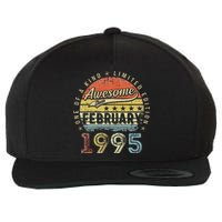 28th Birthday Gift Awesome Since February 1995 28 Year Old Cute Wool Snapback Cap