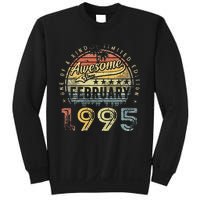 28th Birthday Gift Awesome Since February 1995 28 Year Old Sweatshirt