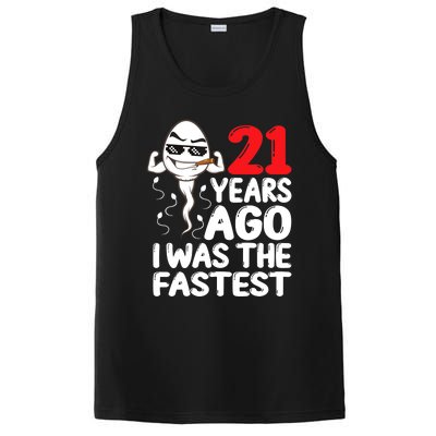 21st Birthday Gag Dress 21 Years Ago I Was The Fastest Funny PosiCharge Competitor Tank