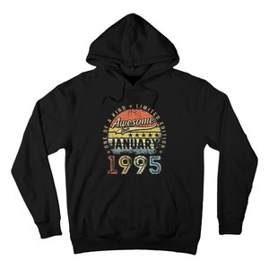 28th Birthday Gift Awesome Since January 1995 28 Year Old Hoodie