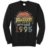 28th Birthday Gift Awesome Since January 1995 28 Year Old Sweatshirt