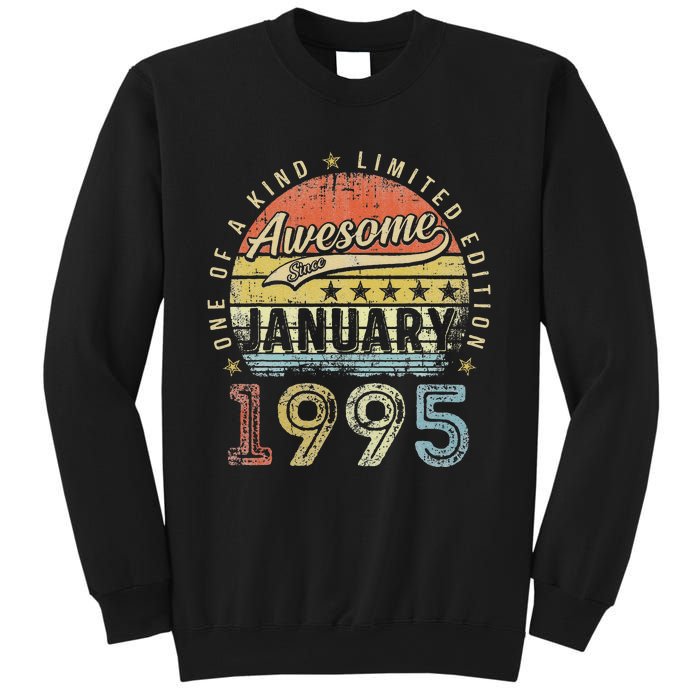 28th Birthday Gift Awesome Since January 1995 28 Year Old Sweatshirt