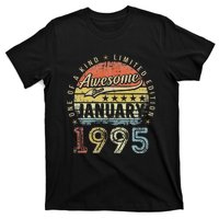 28th Birthday Gift Awesome Since January 1995 28 Year Old T-Shirt