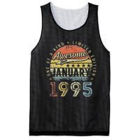 28th Birthday Gift Awesome Since January 1995 28 Year Old Mesh Reversible Basketball Jersey Tank