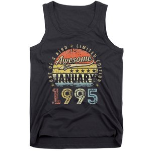 28th Birthday Gift Awesome Since January 1995 28 Year Old Tank Top