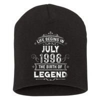 27th Birthday Gifts Vintage July 1996 27 Years Old Short Acrylic Beanie