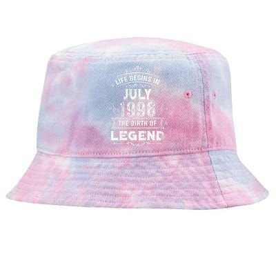 27th Birthday Gifts Vintage July 1996 27 Years Old Tie-Dyed Bucket Hat