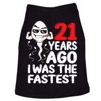 21st Birthday Gag dress 21 Years Ago I Was The Fastest Funny Doggie Tank