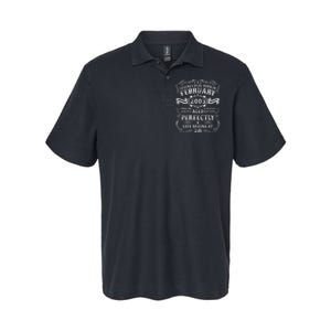 20th Birthday Gift Legends Born In February 2003 20 Year Old Cute Softstyle Adult Sport Polo