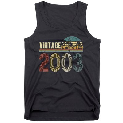 20th Birthday Gifts Ands Vintage 2003 20 Years Old Tank Top