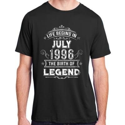 27th Birthday Gifts Vintage July 1996 27 Years Old Adult ChromaSoft Performance T-Shirt