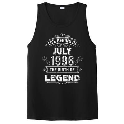 27th Birthday Gifts Vintage July 1996 27 Years Old PosiCharge Competitor Tank