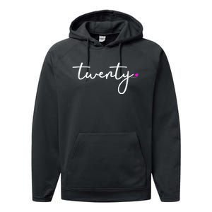 20th Birthday Gift Ideas for Her Wo | Twenty Party Performance Fleece Hoodie