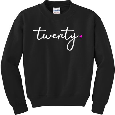 20th Birthday Gift Ideas for Her Wo | Twenty Party Kids Sweatshirt