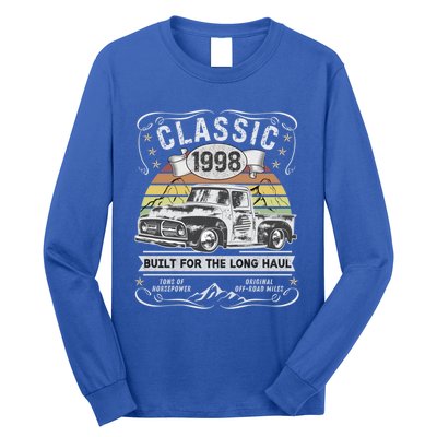 25th Birthday Gift Pickup Truck Born 1998 Cute Gift Long Sleeve Shirt