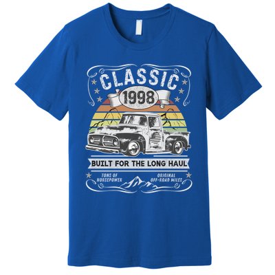 25th Birthday Gift Pickup Truck Born 1998 Cute Gift Premium T-Shirt