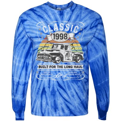 25th Birthday Gift Pickup Truck Born 1998 Cute Gift Tie-Dye Long Sleeve Shirt