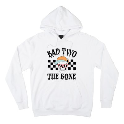 2nd Birthday Halloween Skeleton Boy Bad Two The Bone Hoodie