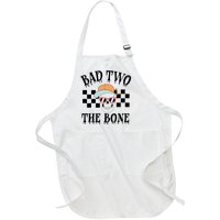 2nd Birthday Halloween Skeleton Boy Bad Two The Bone Full-Length Apron With Pockets