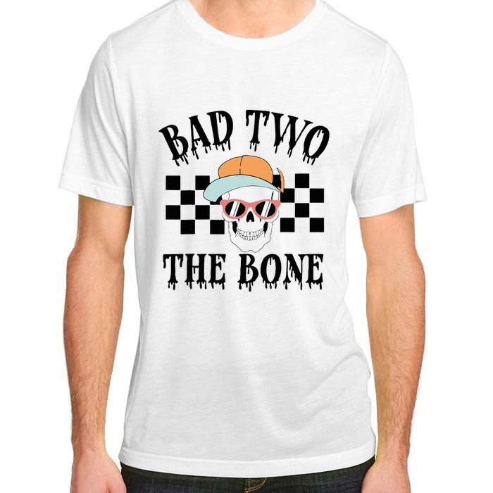 2nd Birthday Halloween Skeleton Boy Bad Two The Bone Adult ChromaSoft Performance T-Shirt