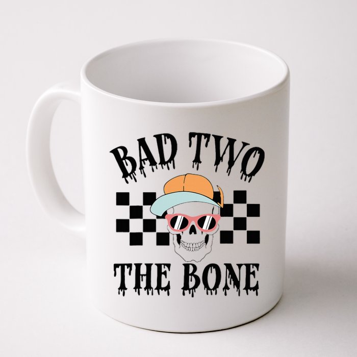 2nd Birthday Halloween Skeleton Boy Bad Two The Bone Coffee Mug