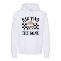 2nd Birthday Halloween Skeleton Boy Bad Two The Bone Premium Hoodie