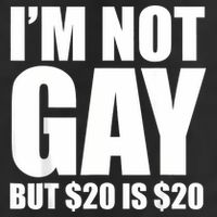 20 Bucks Is 20$ Humorous Bargain Funny Lgbt 25L Jumbo Tote