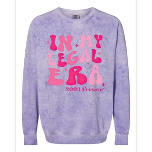 21st Birthday In My Legal Era Turning 21 Birthday Party Colorblast Crewneck Sweatshirt