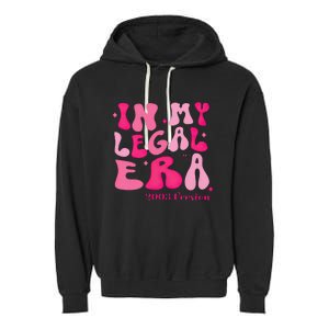 21st Birthday In My Legal Era Turning 21 Birthday Party Garment-Dyed Fleece Hoodie