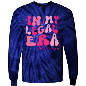 21st Birthday In My Legal Era Turning 21 Birthday Party Tie-Dye Long Sleeve Shirt