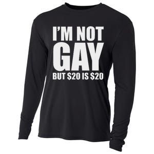 20 Bucks Is 20$ Humorous Bargain Funny Lgbt Cooling Performance Long Sleeve Crew