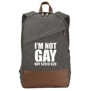 20 Bucks Is 20$ Humorous Bargain Funny Lgbt Cotton Canvas Backpack