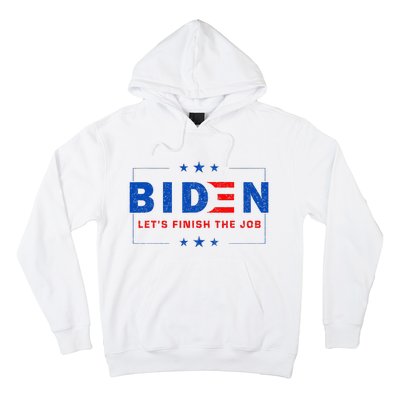 2024 Biden LetS Finish The Job Joe Save Democracy America Hoodie