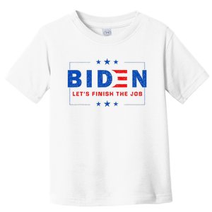 2024 Biden LetS Finish The Job Joe Save Democracy America Toddler T-Shirt