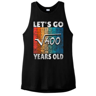 20th Birthday let's go root from 400 = 20 years Ladies PosiCharge Tri-Blend Wicking Tank