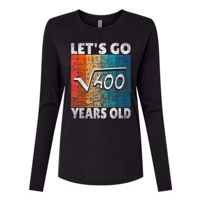 20th Birthday let's go root from 400 = 20 years Womens Cotton Relaxed Long Sleeve T-Shirt