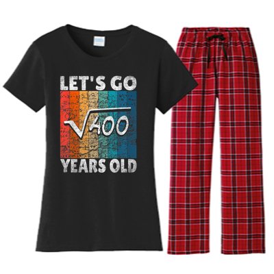 20th Birthday let's go root from 400 = 20 years Women's Flannel Pajama Set