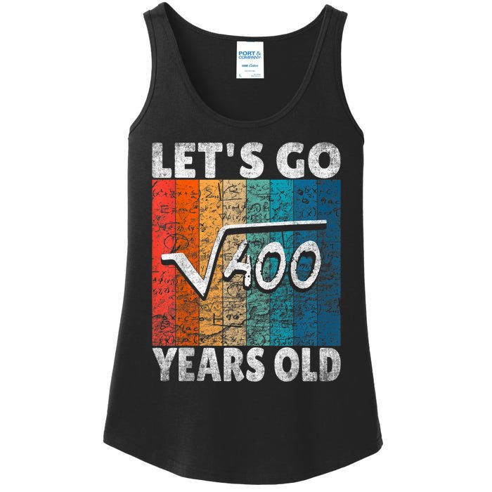 20th Birthday let's go root from 400 = 20 years Ladies Essential Tank