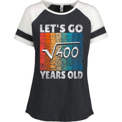 20th Birthday let's go root from 400 = 20 years Enza Ladies Jersey Colorblock Tee