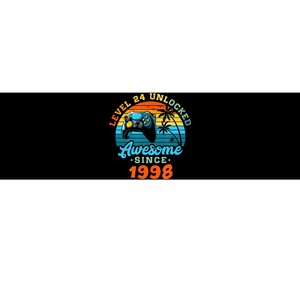 24Th Birthday Level 24 Man 1998 Gaming Bumper Sticker