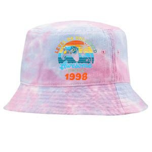 24Th Birthday Level 24 Man 1998 Gaming Tie-Dyed Bucket Hat