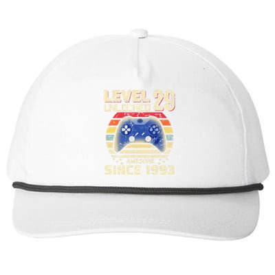 29Th Birthday Level 29 Unlocked Snapback Five-Panel Rope Hat