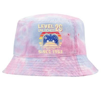 29Th Birthday Level 29 Unlocked Tie-Dyed Bucket Hat