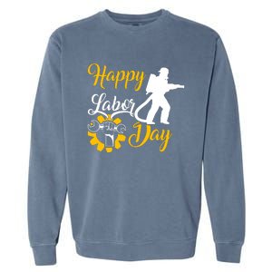 2024 Best Labor Day Celebration Graphic Garment-Dyed Sweatshirt