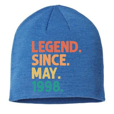 24th Birthday Legend Since May 1998 24 Years Old Vintage Great Gift Sustainable Beanie