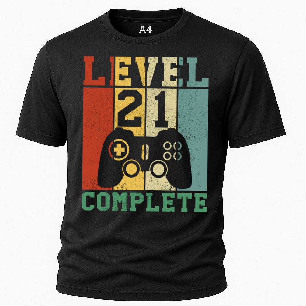 21 Birthday Level 21 Complete Meaningful Gift Cooling Performance Crew T-Shirt