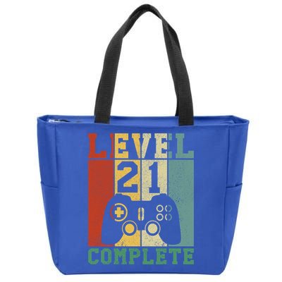 21 Birthday Level 21 Complete Meaningful Gift Zip Tote Bag