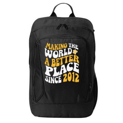 2012 Birthday Making The World A Better Place Since 2012 City Backpack