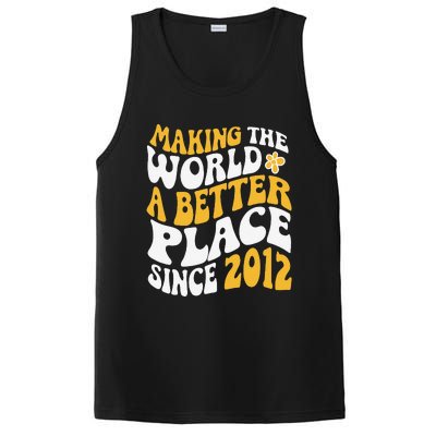 2012 Birthday Making The World A Better Place Since 2012 PosiCharge Competitor Tank